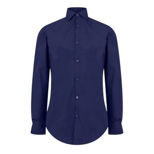 Twisted Tailor Mens Slim Formal Shirt / Navy